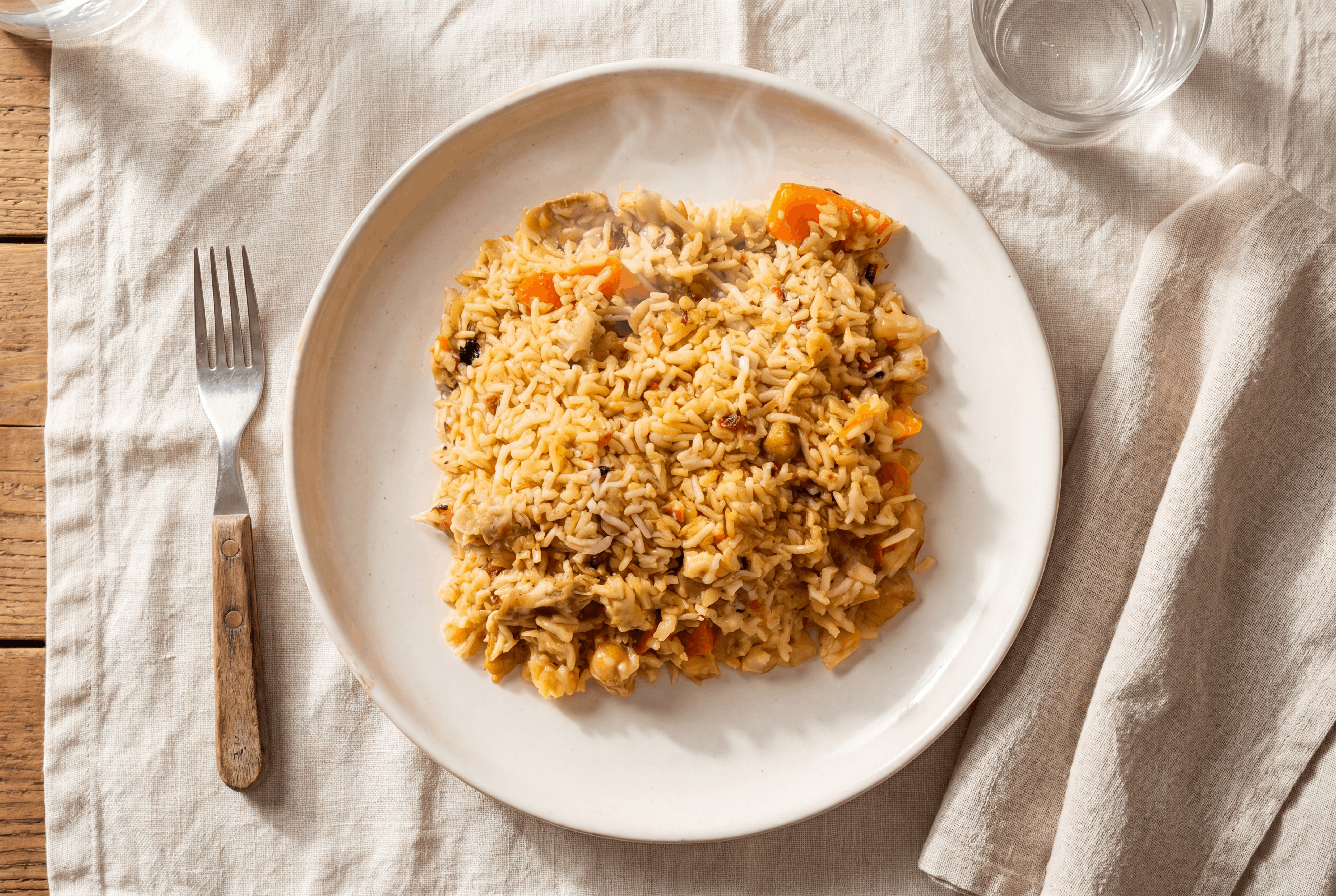 Hühner-Plov mit Kichererbsen